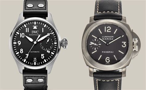 difference between iwc and panerai.